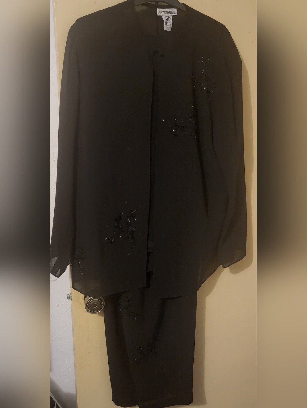 3pc Black Pants Set Plus Size